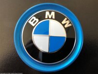 original BMW Nabenabdeckung mit blauem Rand