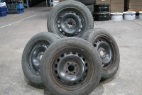 14" Fiat 500 (312) Stahlfelgen + Sommerreifen