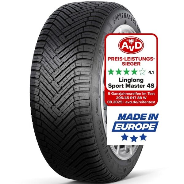 205/55 R16 91V LingLong SPORT MASTER 4S Ganzjahresreifen - D, B, 69db